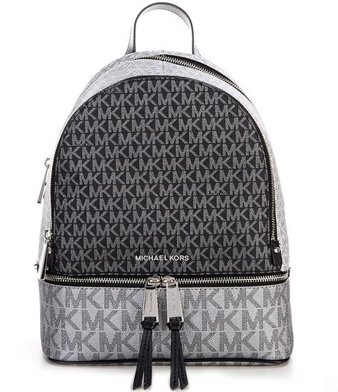 michael kors rhea signature backpack|Michael Kors clear backpack.